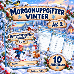 MORGONUPPGIFTER VINTER – ÅK 2 ❄️