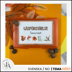 Läskort / Läsförståelsekort - Tema Höst