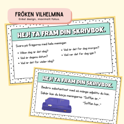 Skrivbok Startuppgifter – Lugna lektionsstarter & skrivträning