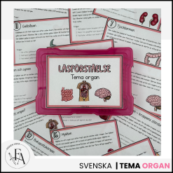 Organ | 15 Läskort / Läsförståelsekort