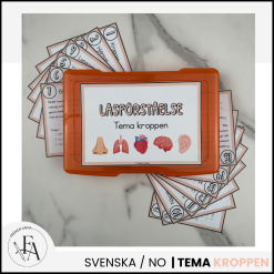 Kroppen | 15 Läskort / Läsförståelsekort