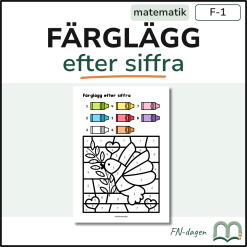 Färglägg efter siffra - FN