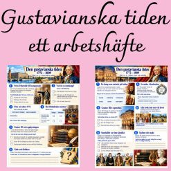 Den gustavianska tiden 1772–1809 | Arbetshäfte med 25 uppgifter + facit