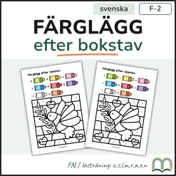Färglägg efter bokstav - FN