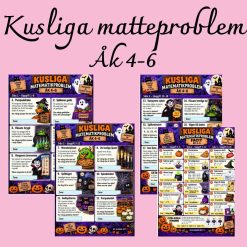 Kusliga matematikproblem – problemlösning åk 4–6 🎃➗