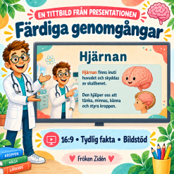 Doktor Kropp – kroppen, organen, sinnena och hälsan 🧠❤️🩻 NO-material för åk 1–2