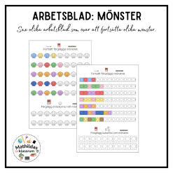 Arbetsblad: Mönster