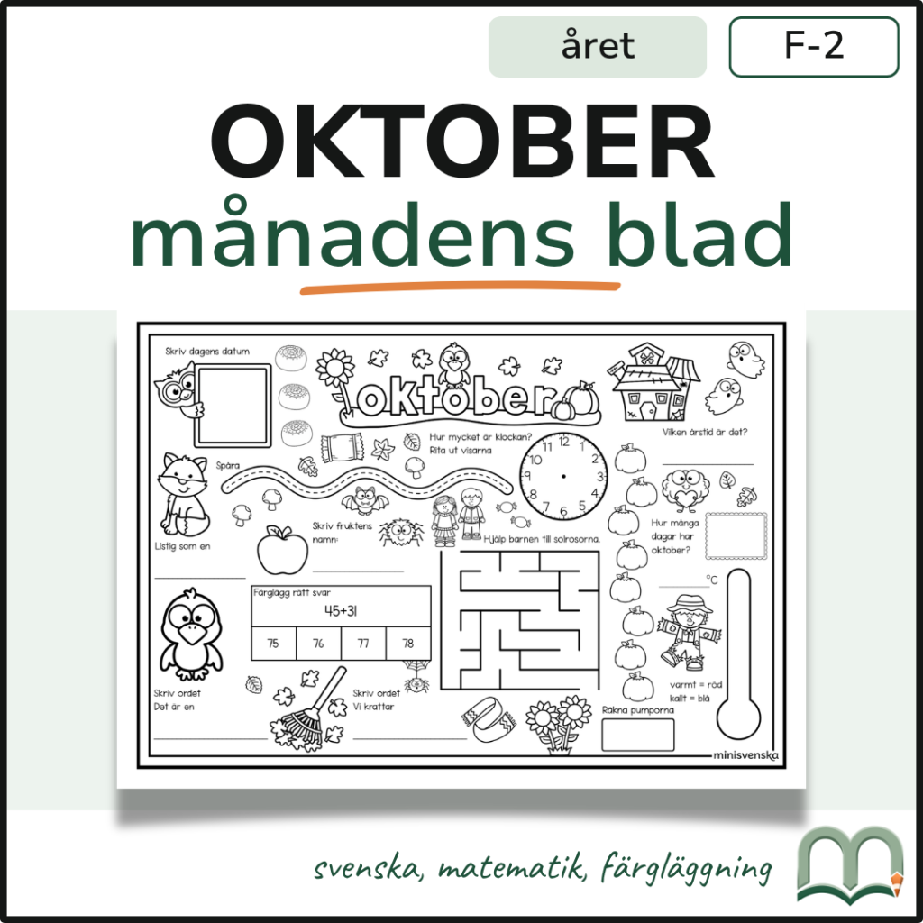 Månadens blad – Oktober