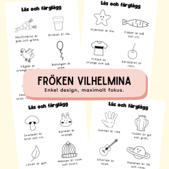 Läs och färglägg – Träna läsförståelse på ett roligt sätt!