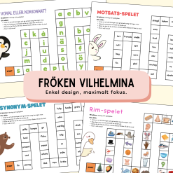 Stort spelpaket - 10 Enkla & Lättspelade Spelplaner i Svenska & Matematik – Lär genom lek utan krångel!
