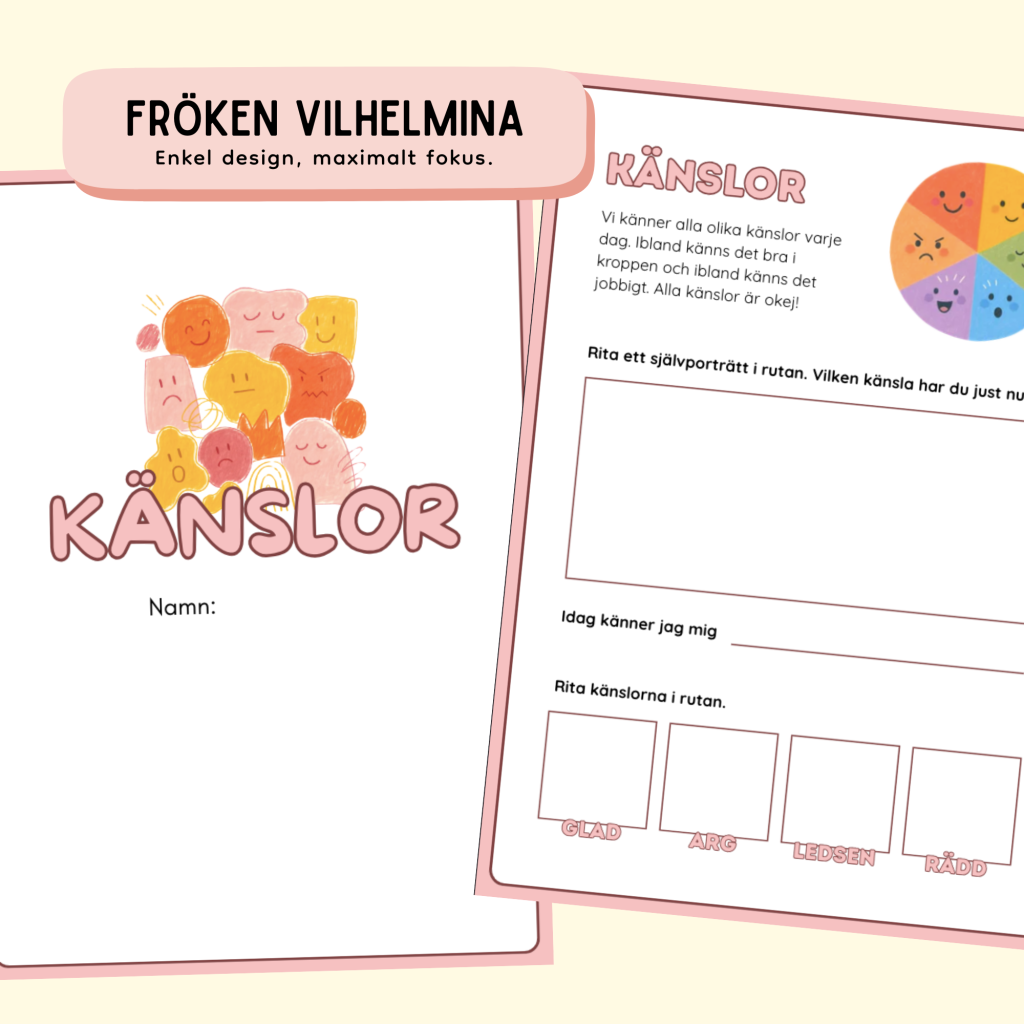Arbetsmaterial: KÄNSLOR – Hjälp eleverna att förstå och uttrycka sina känslor!