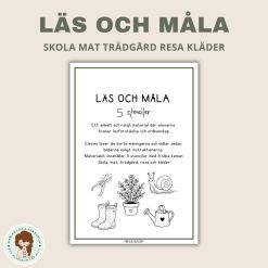 Läs och måla 5 olika teman