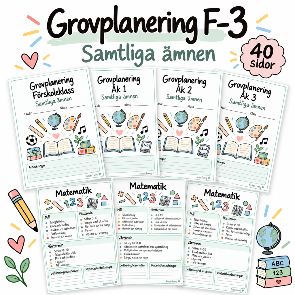 Grovplqnering F-3