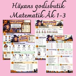 Häxans godisbutik – matematik åk 1–3 🎃