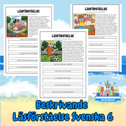 Beskrivande Läsförståelse Svenska Nr 6