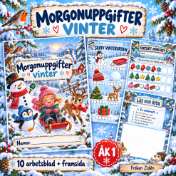 Morgonuppgifter vinter – åk 1 ❄️
