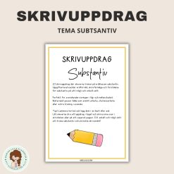 23 skrivuppdrag – substantiv
