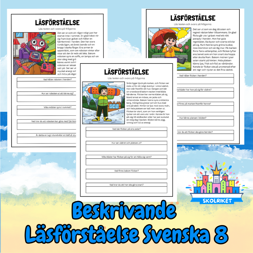Beskrivande Läsförståelse Svenska Nr 8