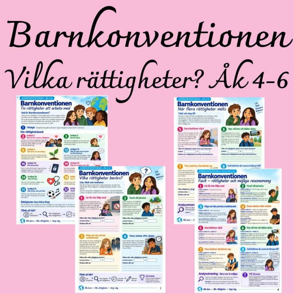 Barnkonventionen – vilka rättigheter berörs? | Åk 4–6