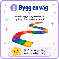 Magna-Tiles byggutmaningar – lekfulla uppdragskort för förskolan