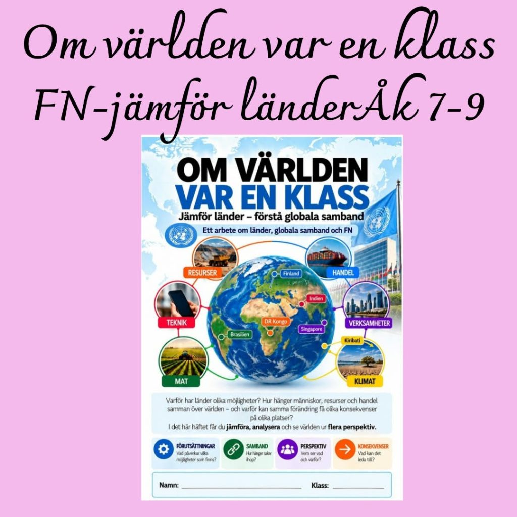 Om världen var en klass – analysera globala samband | Åk 7–9