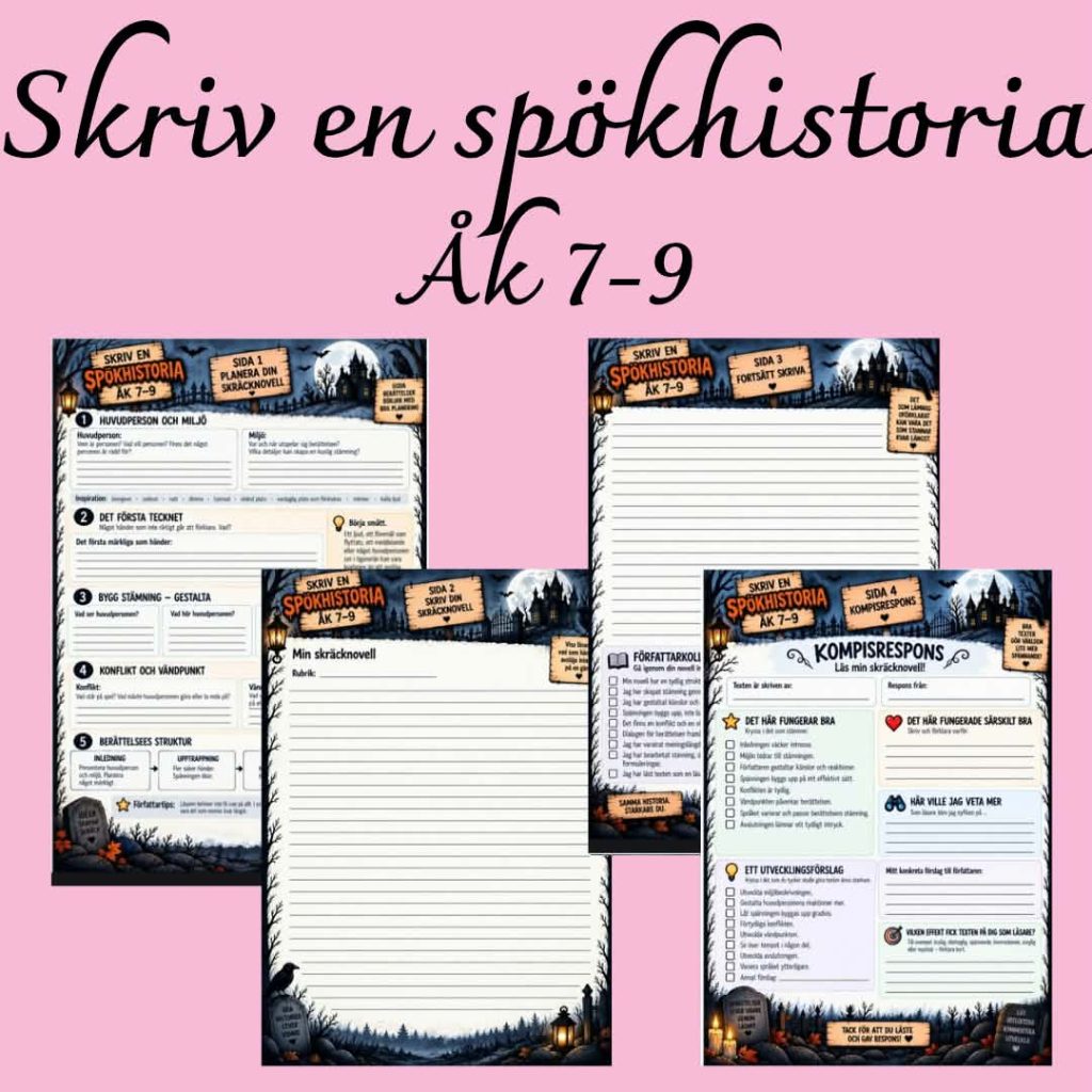 Skriv en spökhistoria – skräcknovell åk 7–9 👻✏️