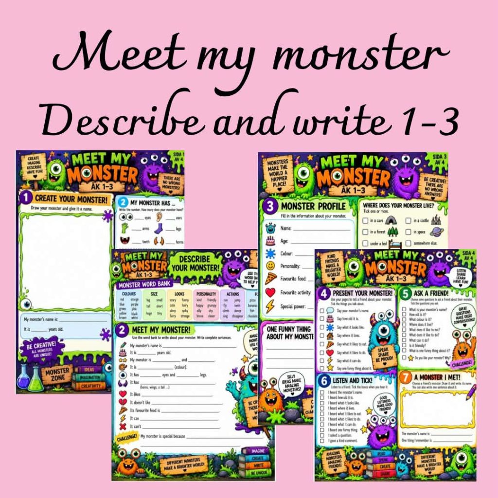 Meet My Monster – kreativ engelska för åk 1–3
