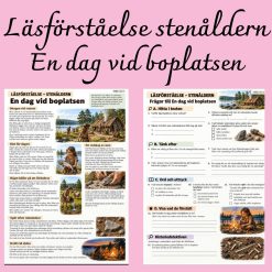 En dag vid boplatsen – läsförståelse om stenåldern + facit