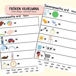 Sammansatta ord – Träna ordbildning på ett visuellt & roligt sätt!