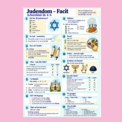 Judendom – arbetsblad med 14 uppgifter och facit | Åk 4–6