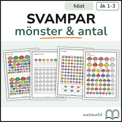 Svampar - Mönster & antal