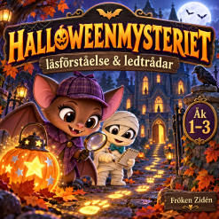 🎃 Halloweenmysteriet – läsförståelse och ledtrådar för åk 1–3 🔍