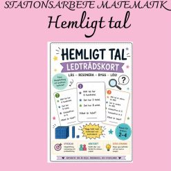 Hemligt tal – ledtrådskort i 3 nivåer | Taluppfattning 0–1000