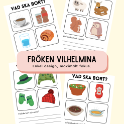 Vad ska bort? – Träna logiskt tänkande & ordförråd!