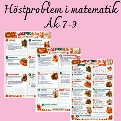Höstproblem – problemlösning i matematik åk 7–9 🍂
