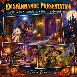 🎃 Halloweenmysteriet – läsförståelse och ledtrådar för åk 1–3 🔍