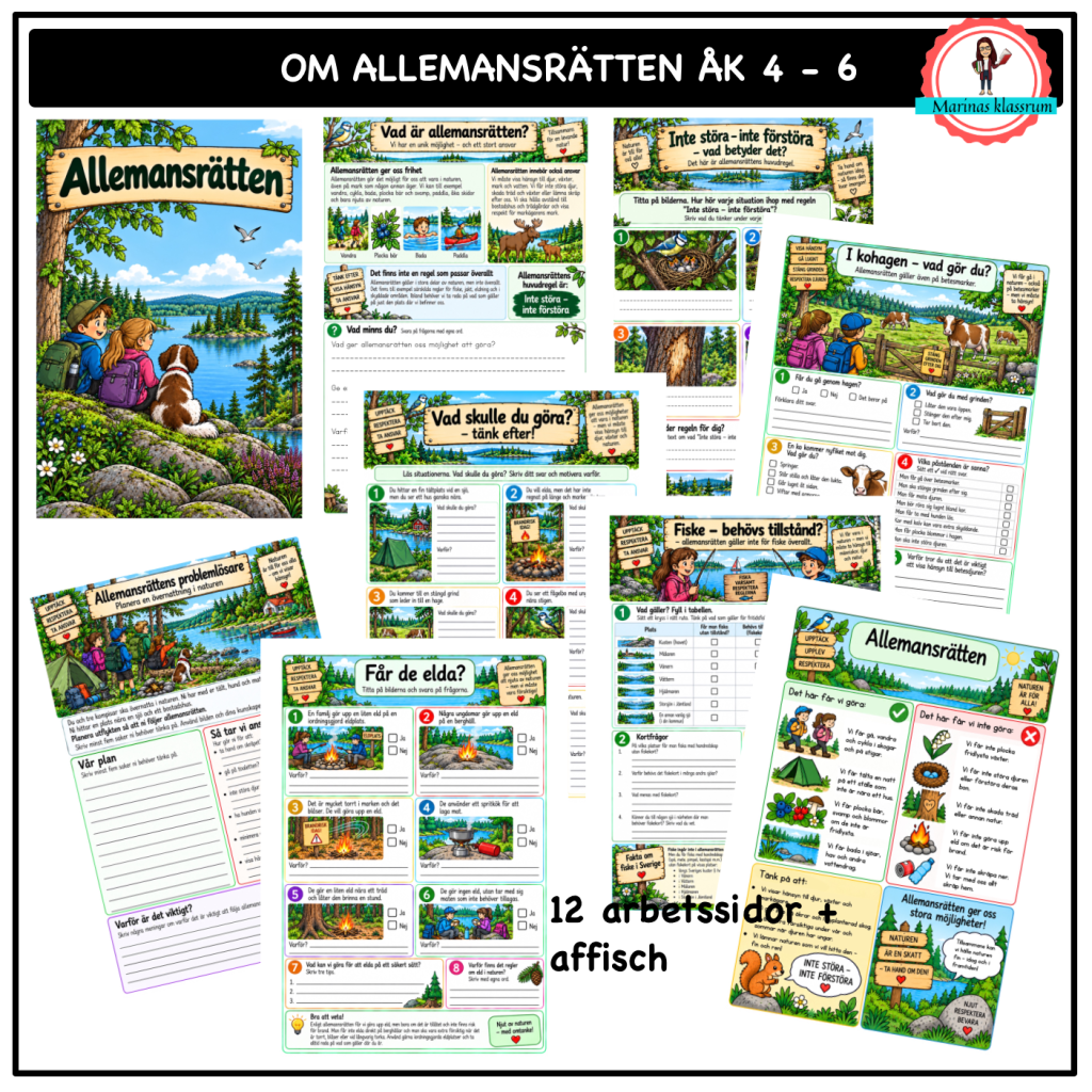 Om allemansrätten åk 4-6