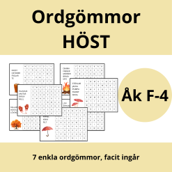 Ordgömmor: Höst (enkel variant)