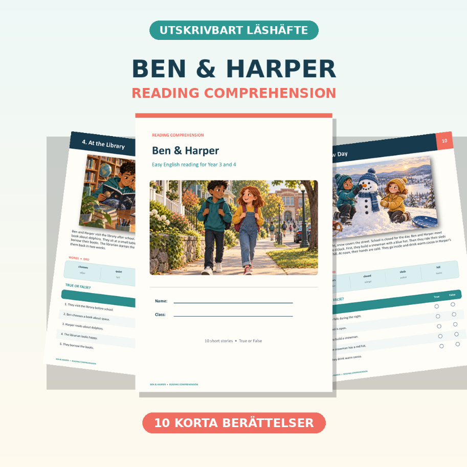 Ben & Harper – Reading Comprehension