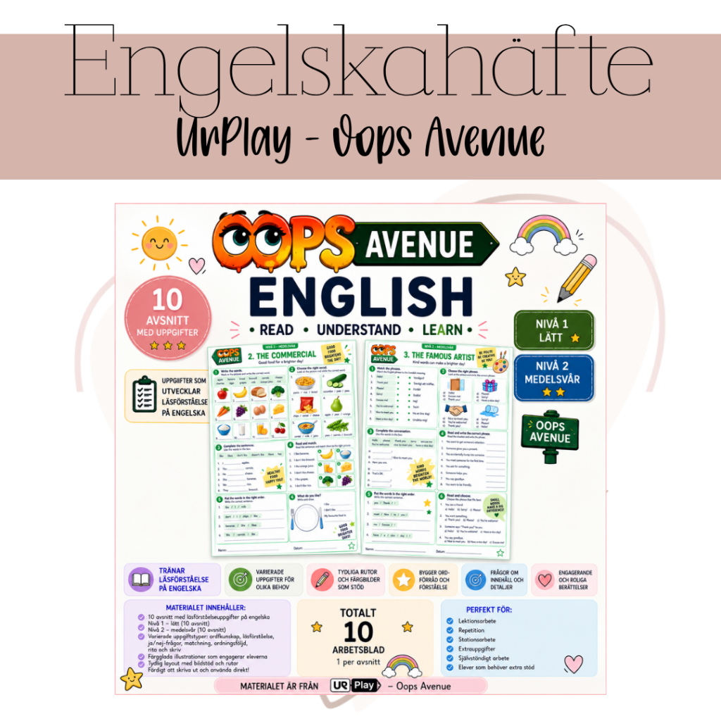Engelskahäfte: Ur Play – Oops Avenue
