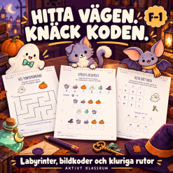 Busigt i Spökbyn – 40 halloweenaktiviteter för F–1 | PDF med facit