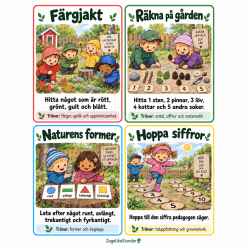 Utelekar – 12 pedagogiska utomhuslekar