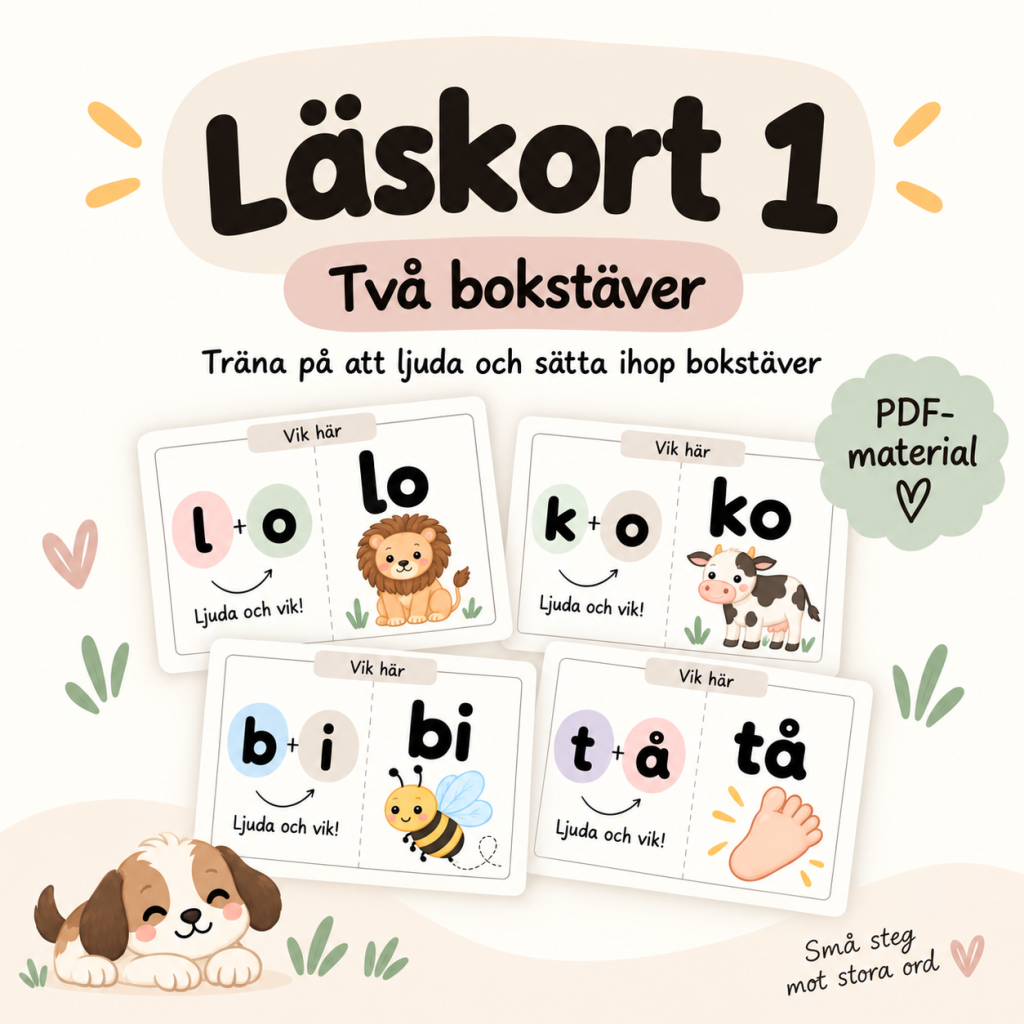 Läsning – vik kort