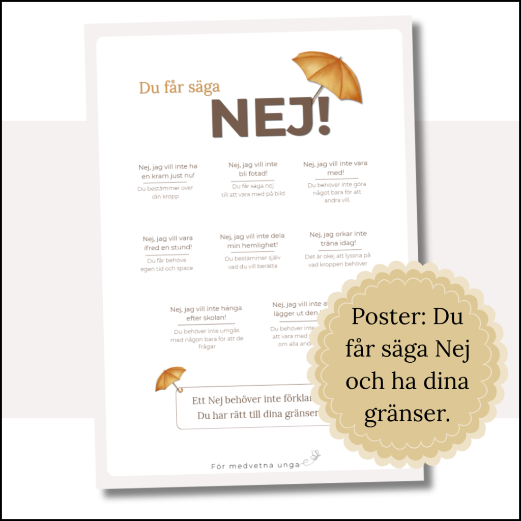 Poster: Du får säga nej