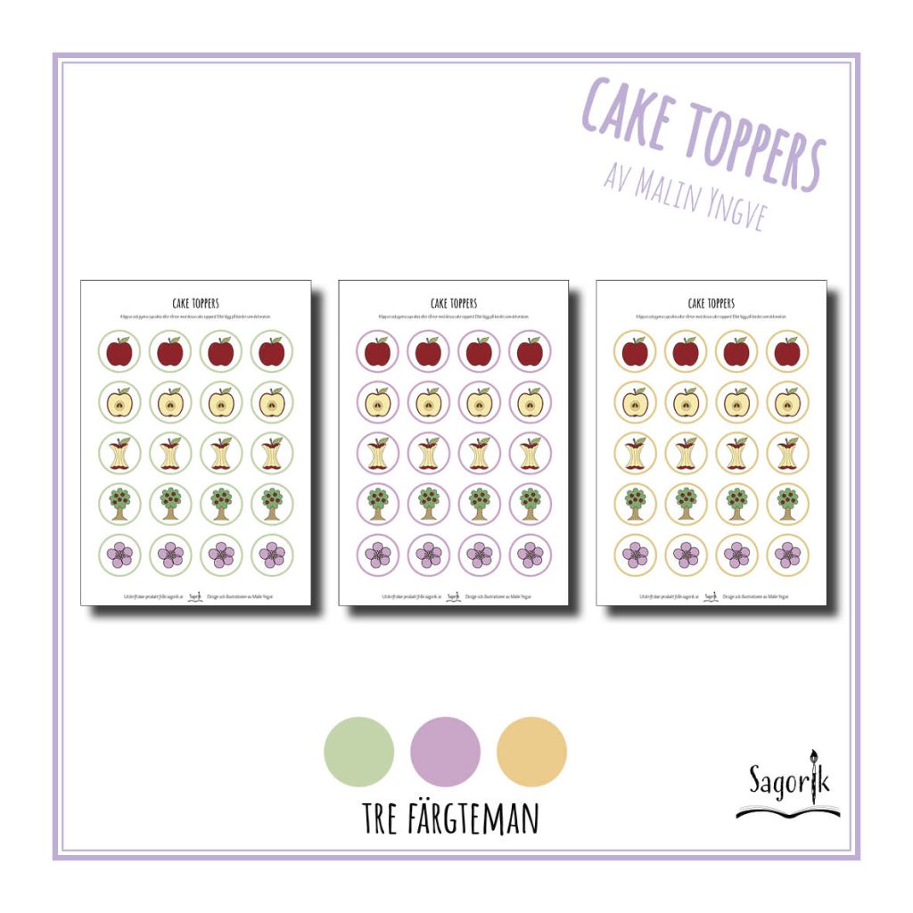 Cake toppers Äpple