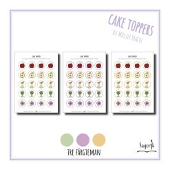Cake toppers Äpple
