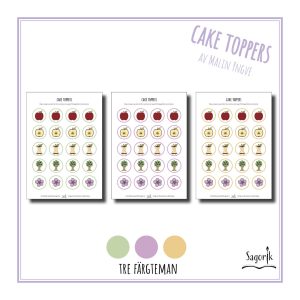 Cake toppers Äpple