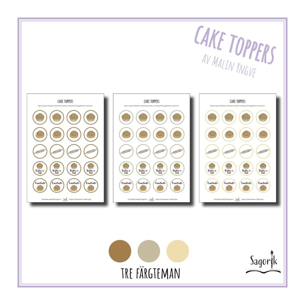 Cake toppers Kanelbullens dag