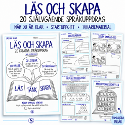 Jag är klar! Nästa uppdrag – Läs och skapa | 20 självgående språkuppdrag