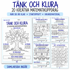 Jag är klar! Nästa uppdrag – Tänk och klura | 20 självgående matematikuppdrag